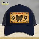 Chow Chow Novelty License Plate Hat Mesh / Navy