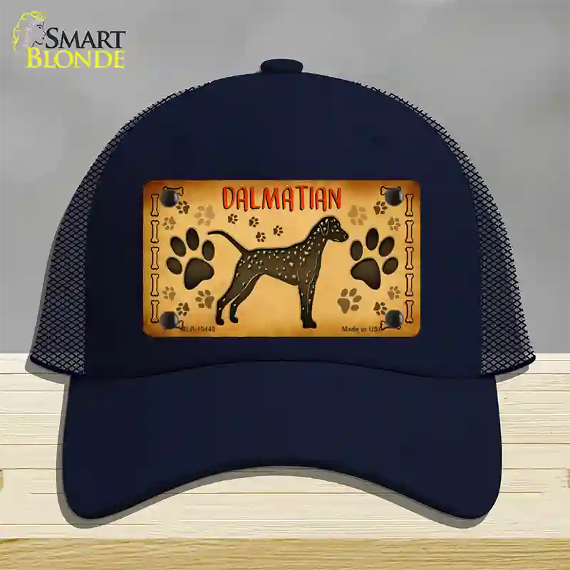 Dalmatian Novelty License Plate Hat Mesh / Navy