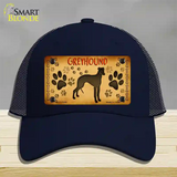 Greyhound Novelty License Plate Hat Mesh / Navy