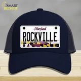 Rockville Maryland Novelty License Plate Hat Mesh / Navy