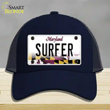 Surfer Maryland Novelty License Plate Hat Mesh / Navy