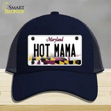 Hot Mama Maryland Novelty License Plate Hat Mesh / Navy