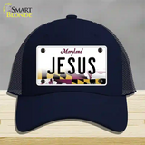 Jesus Maryland Novelty License Plate Hat Mesh / Navy