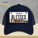 Blessed Maryland Novelty License Plate Hat Mesh / Navy