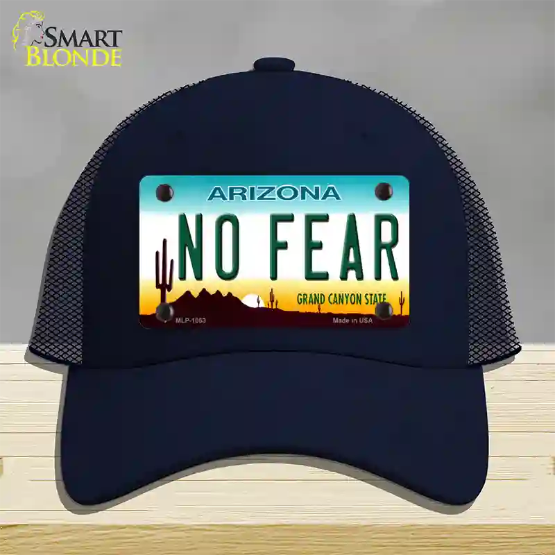 No Fear Arizona Novelty License Plate Hat Mesh / Navy