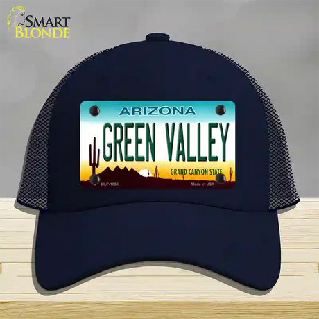 Green Valley Arizona Novelty License Plate Hat Mesh / Navy