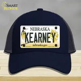 Kearney Nebraska Novelty License Plate Hat Mesh / Navy