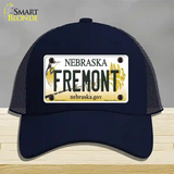 Fremont Nebraska Novelty License Plate Hat Mesh / Navy