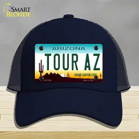 Tour Az Novelty License Plate Hat Mesh / Navy