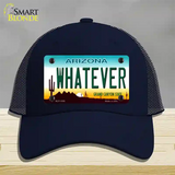 Whatever Arizona Novelty License Plate Hat Mesh / Navy