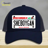 Sheboygan Wisconsin Novelty License Plate Hat Mesh / Navy