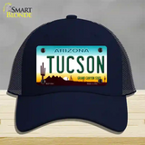 Tucson Arizona Novelty License Plate Hat Mesh / Navy