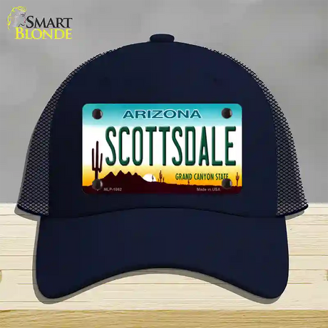 Scottsdale Arizona Novelty License Plate Hat Mesh / Navy