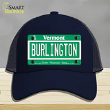 Burlington Vermont Novelty License Plate Hat Mesh / Navy