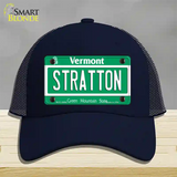 Stratton Vermont Novelty License Plate Hat Mesh / Navy