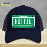 Hottie Vermont Novelty License Plate Hat Mesh / Navy