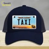 Taxi North Dakota Novelty License Plate Hat Mesh / Navy