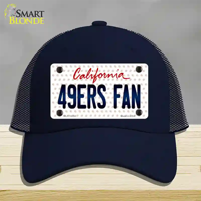 49ERS Fan California Novelty License Plate Hat Mesh / Navy