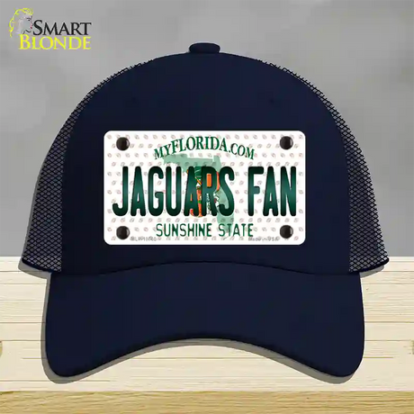 Jaguars Fan Florida Novelty License Plate Hat Mesh / Navy