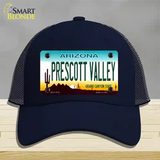 Prescott Valley Arizona Novelty License Plate Hat Mesh / Navy