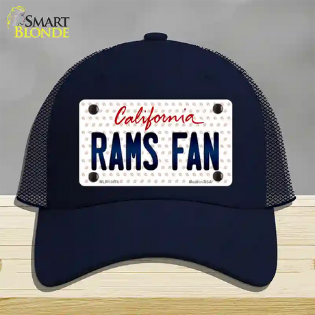 Rams Fan California Novelty License Plate Hat Mesh / Navy