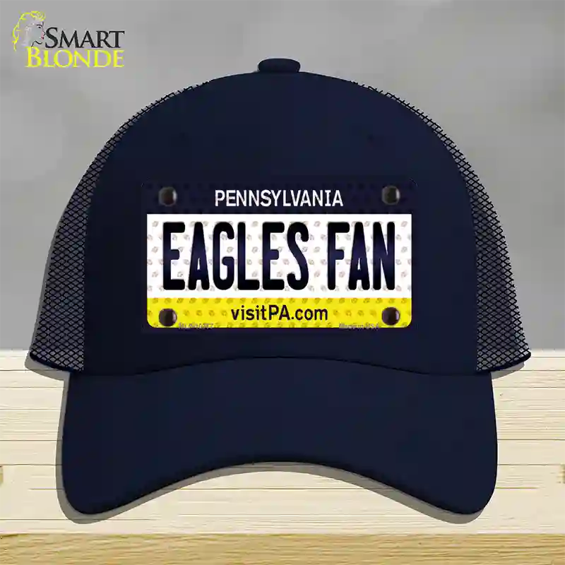 Eagles Fan Pennsylvania Novelty License Plate Hat Mesh / Navy