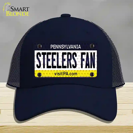 Steelers Fan Pennsylvania Novelty License Plate Hat Mesh / Navy