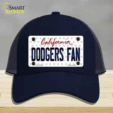 Dodgers Fan California Novelty License Plate Hat Mesh / Navy