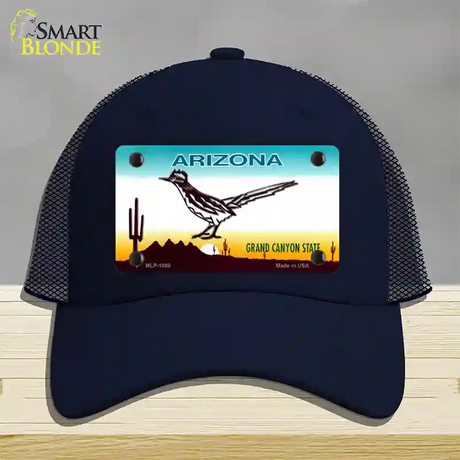 Roadrunner Arizona Novelty License Plate Hat Mesh / Navy