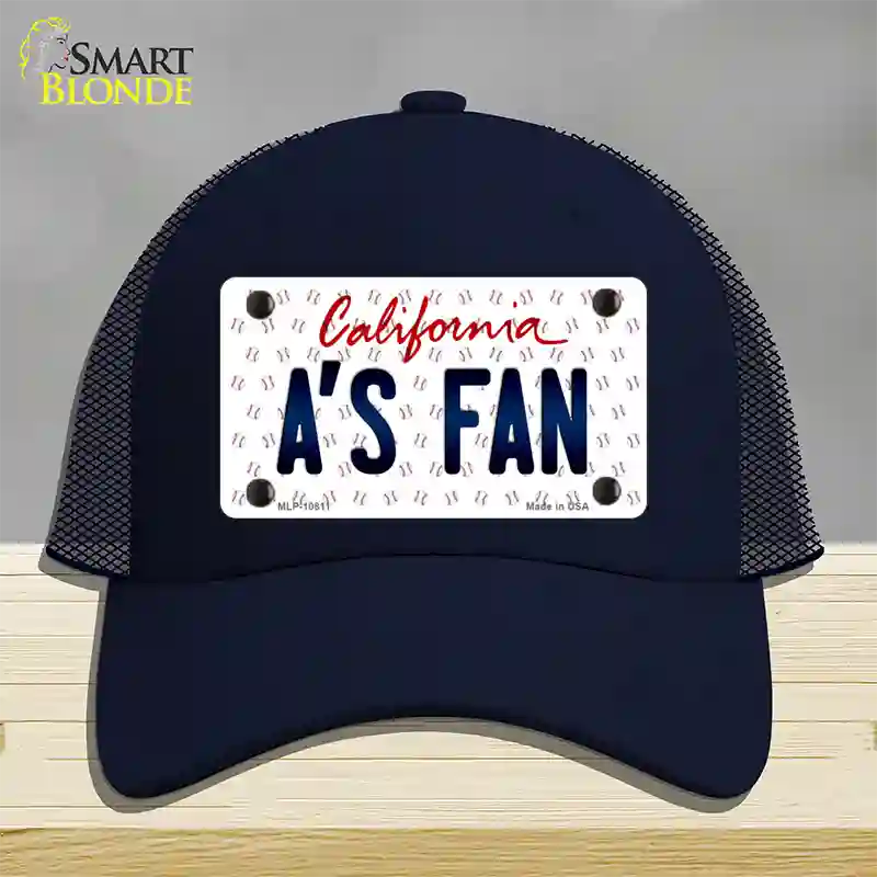 As Fan California Novelty License Plate Hat Mesh / Navy