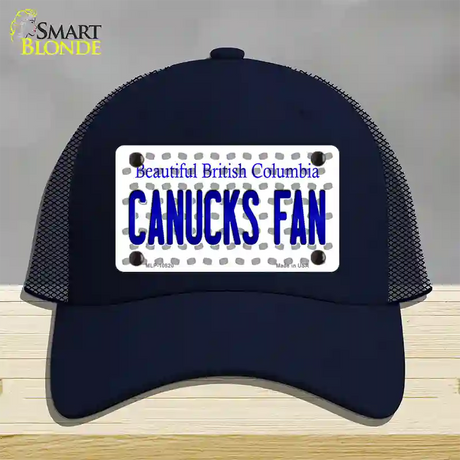 Canucks Fan British Columbia Novelty License Plate Hat Mesh / Navy