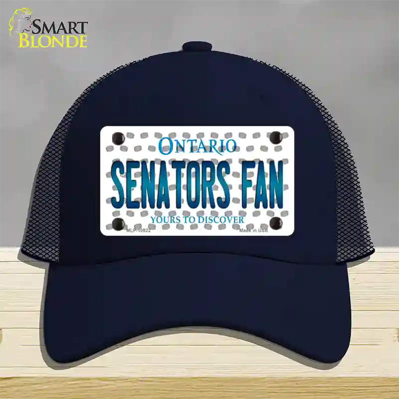 Senators Fan Ontario Novelty License Plate Hat Mesh / Navy