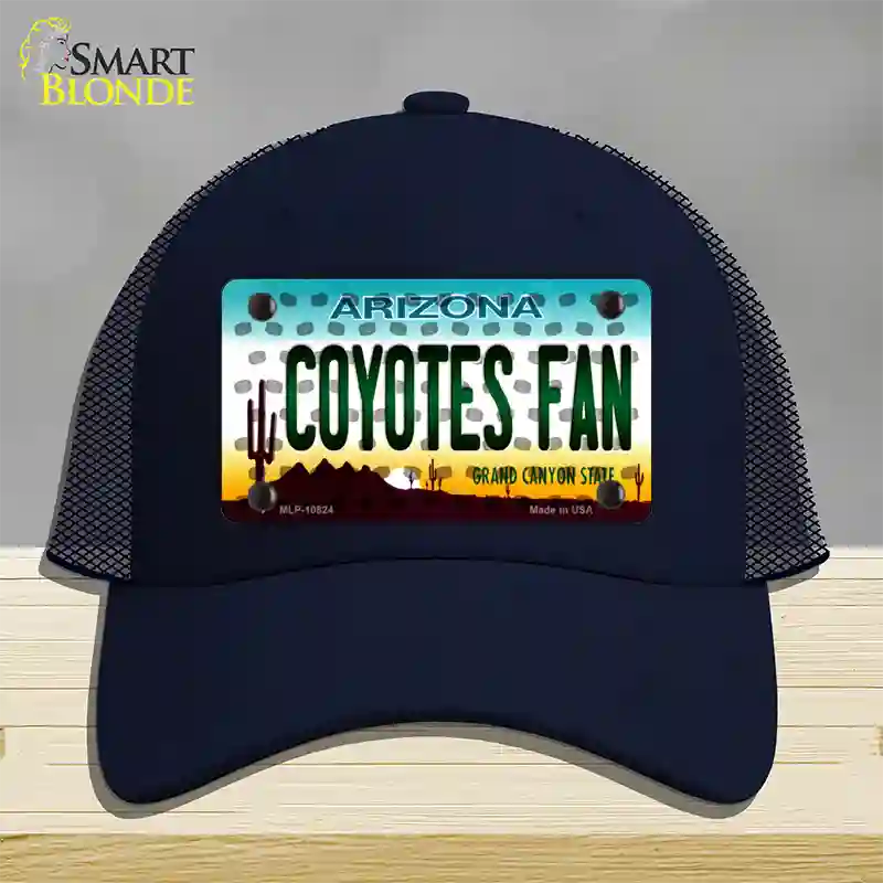 Coyotes Fan Arizona Novelty License Plate Hat Mesh / Navy