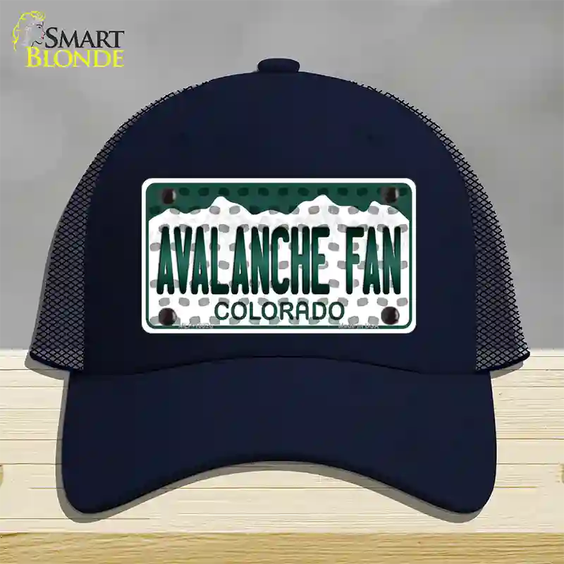 Avalanche Fan Colorado Novelty License Plate Hat Mesh / Navy