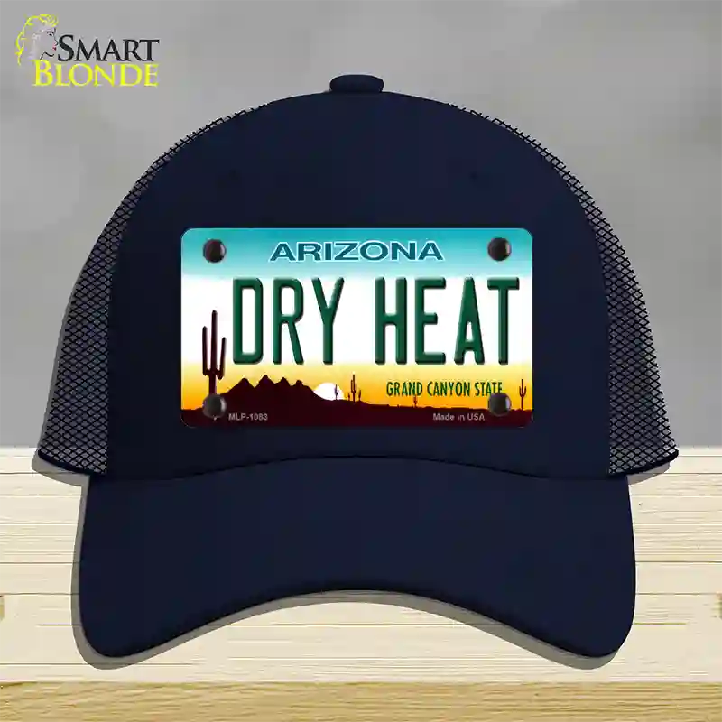 Dry Heat Arizona Novelty License Plate Hat Mesh / Navy