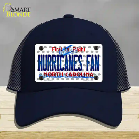 Hurricanes Fan North Carolina Novelty License Plate Hat Mesh / Navy