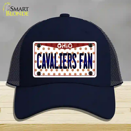 Cavaliers Fan Ohio Novelty License Plate Hat Mesh / Navy