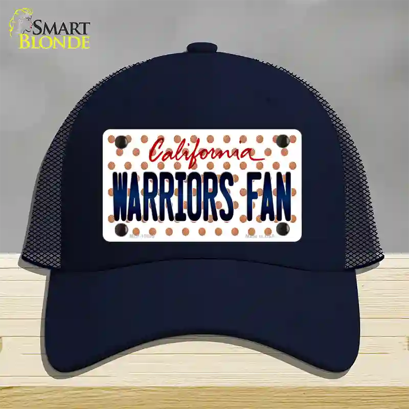 Warriors Fan California Novelty License Plate Hat Mesh / Navy