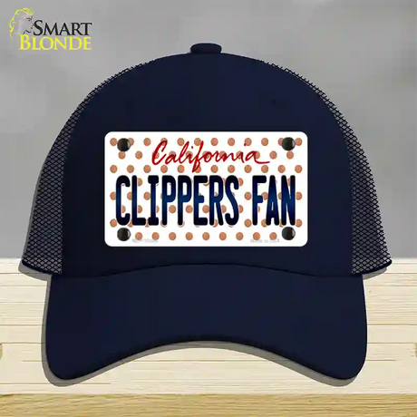 Clippers Fan California Novelty License Plate Hat Mesh / Navy