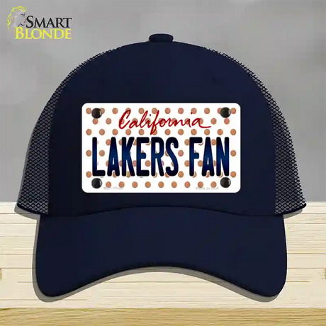 Lakers Fan California Novelty License Plate Hat Mesh / Navy