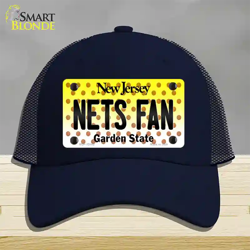 Nets Fan New Jersey Novelty License Plate Hat Mesh / Navy