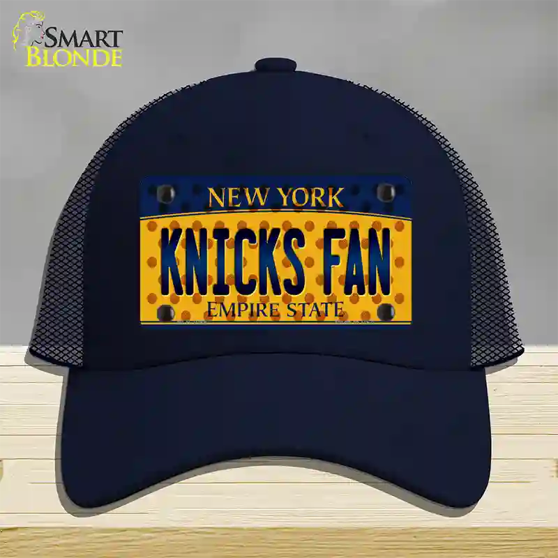 Knicks Fan New York Novelty License Plate Hat Mesh / Navy