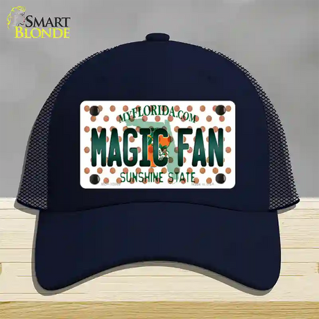 Magic Fan Florida Novelty License Plate Hat Mesh / Navy