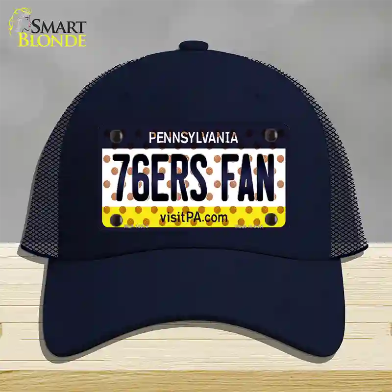 76ers Fan Pennsylvania Novelty License Plate Hat Mesh / Navy