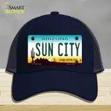 Sun City Arizona Novelty License Plate Hat Mesh / Navy