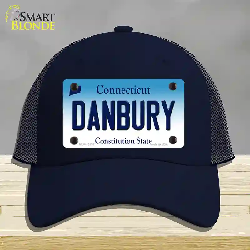 Danbury Connecticut Novelty License Plate Hat Mesh / Navy