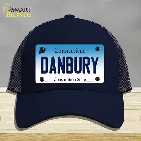 Danbury Connecticut Novelty License Plate Hat Mesh / Navy