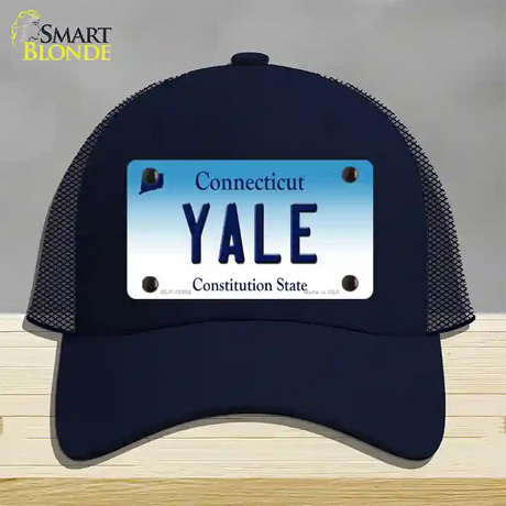 Yale Connecticut Novelty License Plate Hat Mesh / Navy