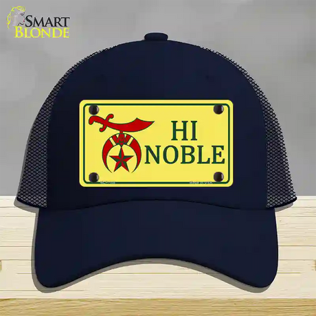 High Noble Novelty License Plate Hat Mesh / Navy