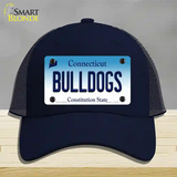 Bulldogs Connecticut Novelty License Plate Hat Mesh / Navy